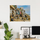 Processie in Jaffa | Gustav Bauernfeind | Poster (Thuiskantoor)