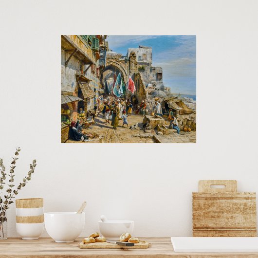 Processie in Jaffa | Gustav Bauernfeind | Poster (Keuken)