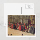 Processie op het St. Mark-plein, detail van musici Briefkaart (Voorkant / Achterkant)