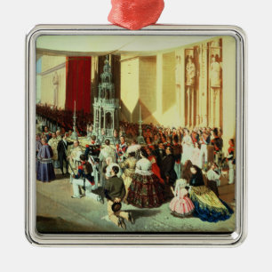 Processie van Corpus Christi in Sevilla Metalen Ornament