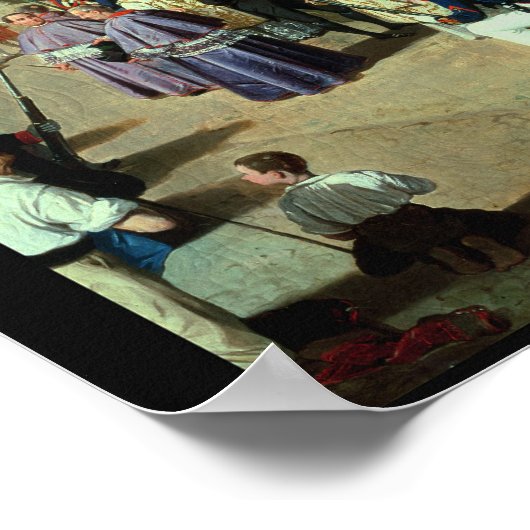 Processie van Corpus Christi in Sevilla Poster (Hoek)