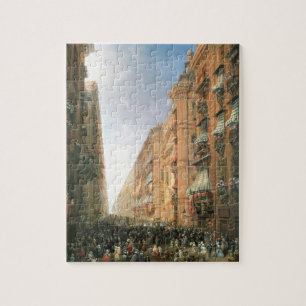 Processie van Corpus Christi in Via Dora Grossa, T Legpuzzel
