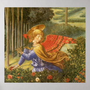 Processie van de Magi Angel door Benozzo Gozzoli Poster