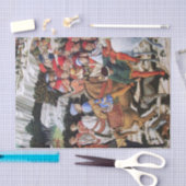 Processie van de Magus Melchior / Paardenrenners Tissuepapier (Craft)