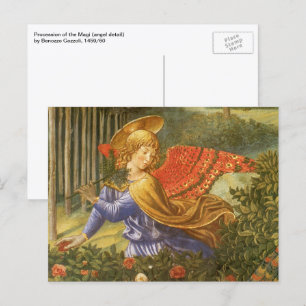 Processie van de Wijzen Engel door Benozzo Gozzoli Briefkaart