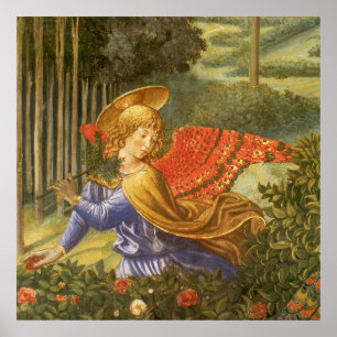 Processie van de Wijzen Engel door Benozzo Gozzoli Poster