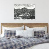 Processie van Macau, ter illustratie Canvas Afdruk (Insitu (Slaapkamer))