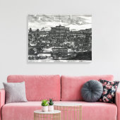 Processie van Macau, ter illustratie Canvas Afdruk (Insitu (Woonkamer))