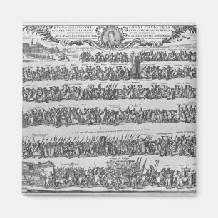 Processie van paus Innocent XII Magneet
