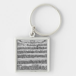 Processie van paus Innocent XII Sleutelhanger