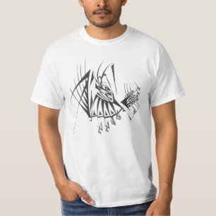 Processie Zwart Wit Abstract Tribal Tattoo Kunst T-shirt