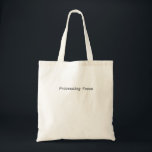 Processing Focus Minimalist Canvas Tote Bag<br><div class="desc">Carry your tools with intent. A durable canvas tote bag featuring a bold, centered typewriter design for the professional who transports their work with precision.</div>