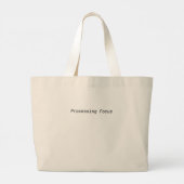 Processing Focus Minimalistische Jumbo Tas (Achterkant)