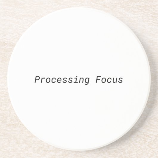 Processing Focus Minimalistische Onderzetter (Voorkant)