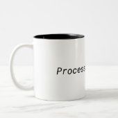 Processing Focus Minimalistische Twee-Tone Mok (Links)