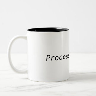 Processing Focus Minimalistische Twee-Tone Mok