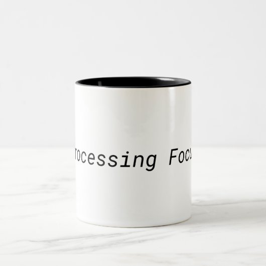 Processing Focus Minimalistische Twee-Tone Mok (Center)