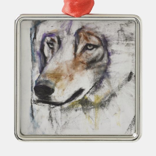 Processo Al Lupo Metalen Ornament (Voorkant)