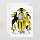 Processorgezinscrest Briefkaart (Voorkant / Achterkant)