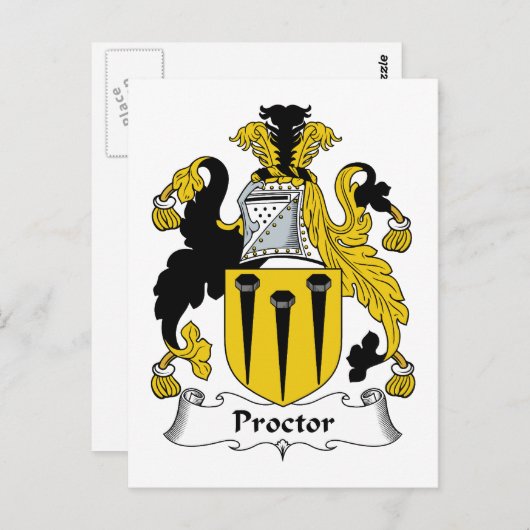 Processorgezinscrest Briefkaart (Voorkant / Achterkant)