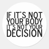 ProChoice Ronde Sticker (Voorkant)