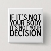 ProChoice Vierkante Button 5,1 Cm (Voorkant)