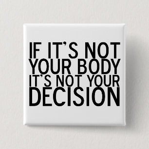 ProChoice Vierkante Button 5,1 Cm