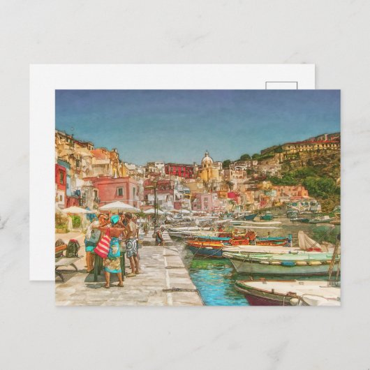 Procida Island, Italië Canvas Print Briefkaart (Voorkant / Achterkant)