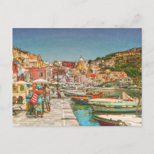 Procida Island, Italië Canvas Print Briefkaart (Voorkant)