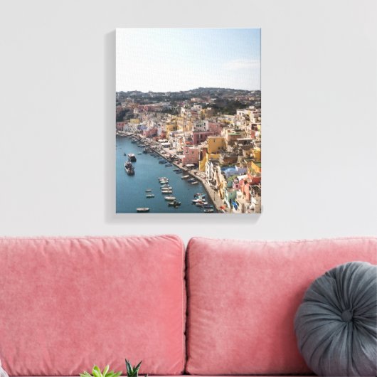 Procida Italy Canvas Print (Insitu (Woonkamer))