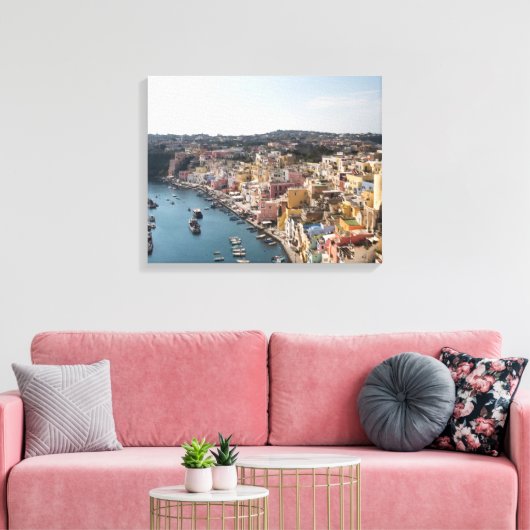 Procida Italy Canvas Print (Insitu (Woonkamer))
