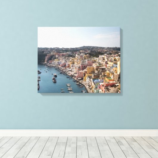 Procida Italy Canvas Print (Insitu (Houten vloer))