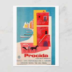 Procida-kust, Napels, Italië Briefkaart