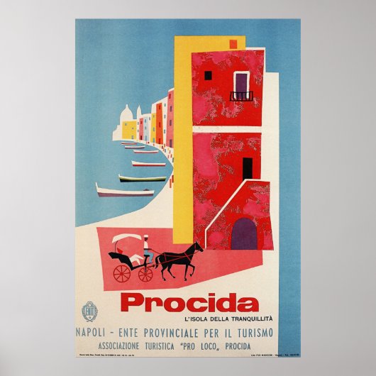 Procida-kust, Napels, Italië Poster (Voorkant)