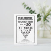 Proclamatie 30 briefkaart (Staand voorkant)