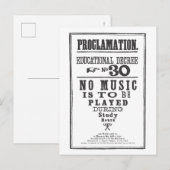 Proclamatie 30 briefkaart (Voorkant / Achterkant)