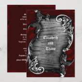 Proclamatie Gothic Vampire Uitnodiging (Voorkant / Achterkant)