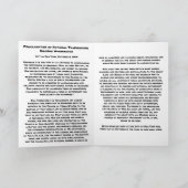 Proclamatie op dag van Thanksgiving Feestdagen Kaart (Binnen)