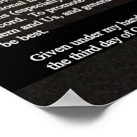 Proclamatie op dag van Thanksgiving Poster (Hoek)