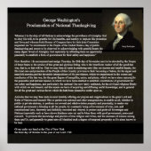 Proclamatie op dag van Thanksgiving Poster (Voorkant)