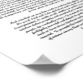 Proclamatie op dag van Thanksgiving Poster (Hoek)