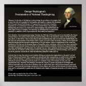 Proclamatie op dag van Thanksgiving Poster (Voorkant)