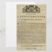 Proclamatie van de koning wegens onderdrukking van briefpapier (Voorkant / Achterkant)