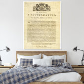 Proclamatie van de koning wegens onderdrukking van canvas afdruk (Insitu (Slaapkamer))