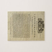 Proclamatie van de koning wegens onderdrukking van legpuzzel (Horizontaal)