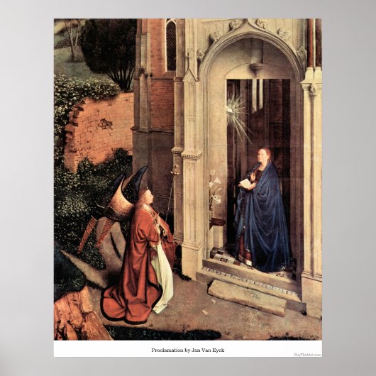 Proclamatie van Jan Van Eyck Poster (Voorkant)