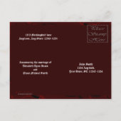 Proclamation Vampire Gothic Wedding Aankondigingskaart (Achterkant)