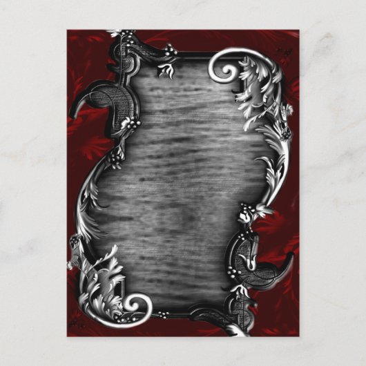 Proclamation Vampire Gothic Wedding Aankondigingskaart (Voorkant)