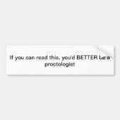 Procotoloog Bumpersticker (Voorkant)