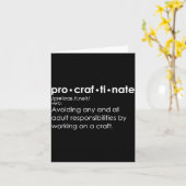 Procraftinate Definition - Avoiding Any And All Ad Kaart (Gele Bloem)